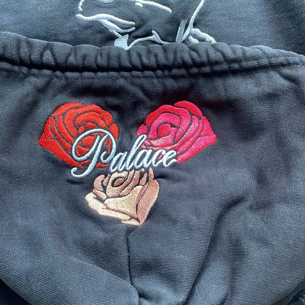 Black Graphic Hoodie with Angel and Lip Designs - Picture 7 of 8